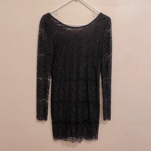 Lace midi dress with low back!!